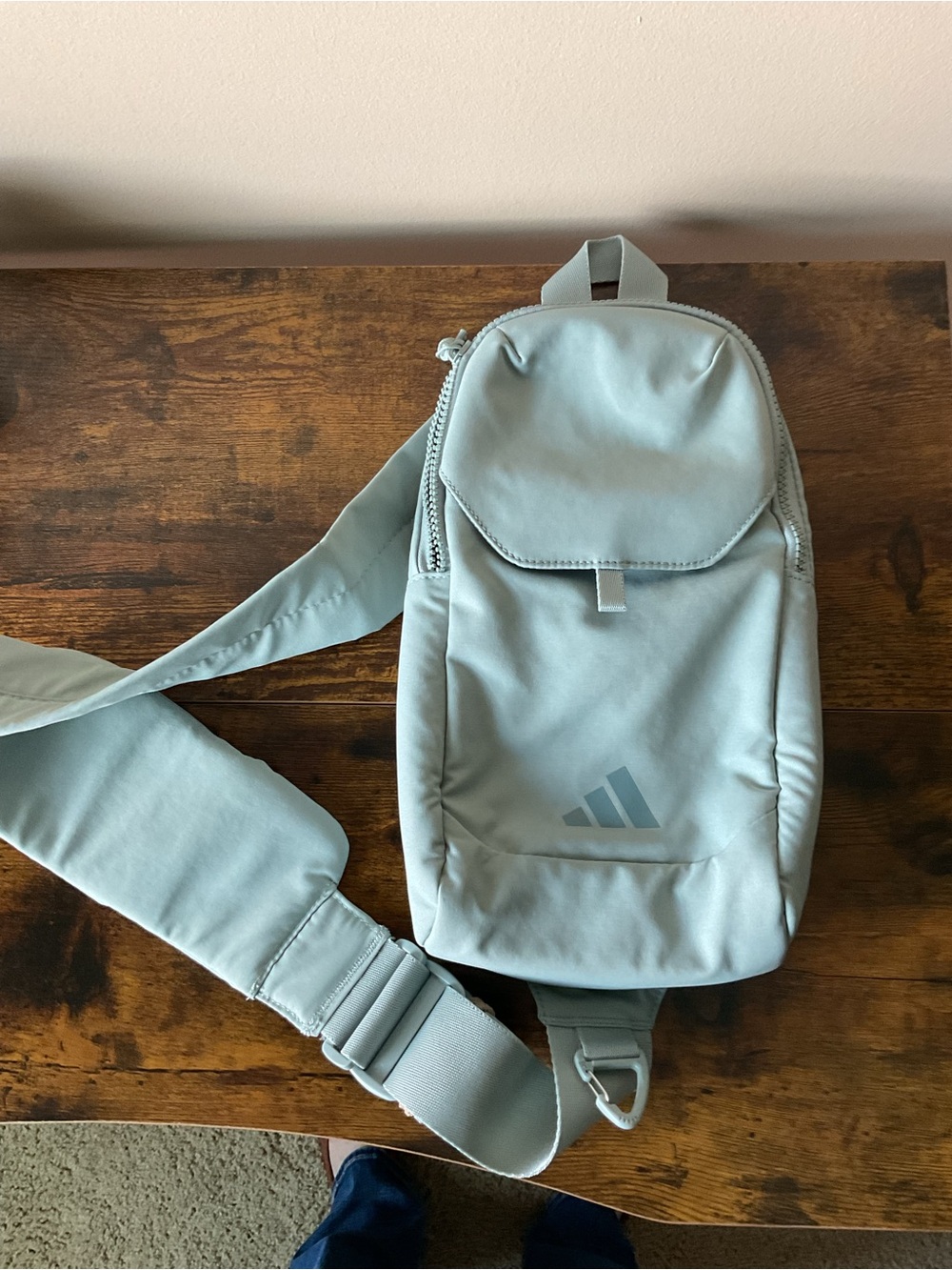 Adidas Light mint green/grayish green Sling Bag